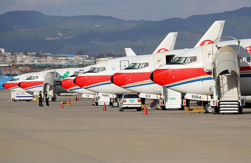 上海航空物流公司飞机停靠